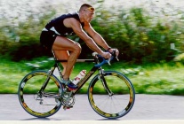 Porträt Michael Kruse auf dem Fahrrad